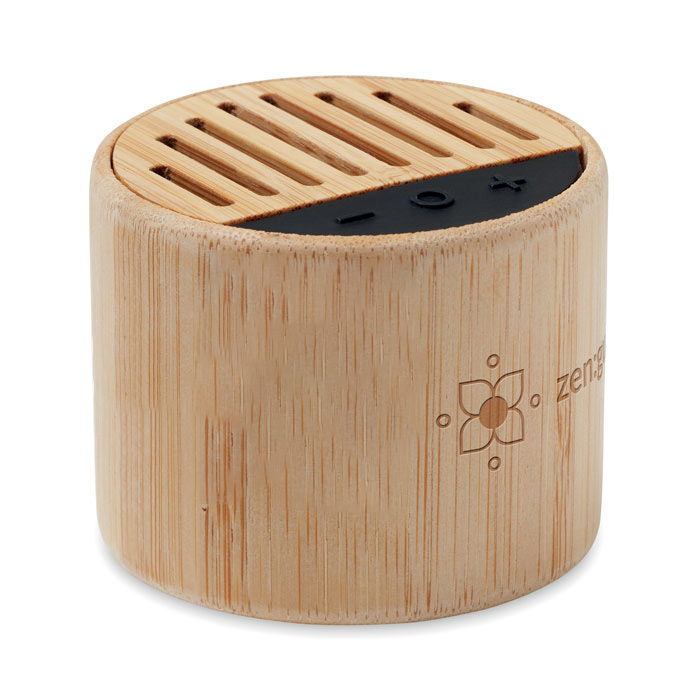 Haut-parleur sans fil en bambou
